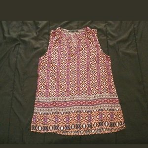 Colorful Aztec print top